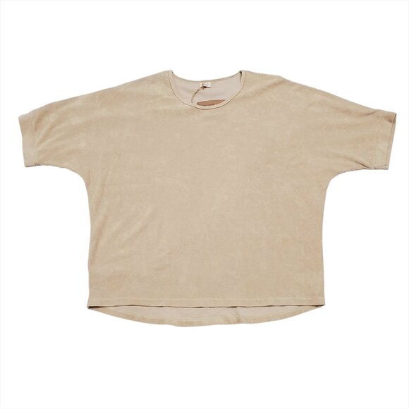 The Simple Folk Womens Oversized Terry Top Size 14 Ecru Organic Cotton - Picture 4 of 12